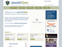 Tablet Screenshot of jewishgen.org